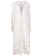 Valentino Garavani Geometric-Print Silk-Cotton Dress