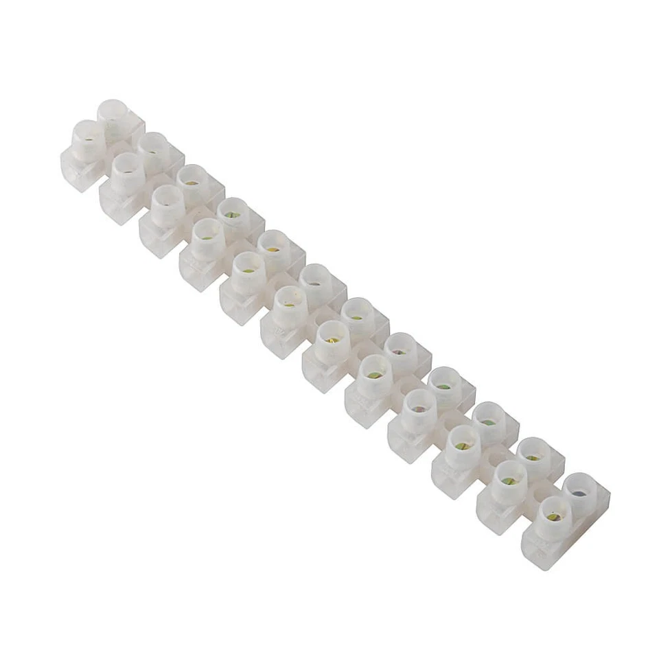 10pcs Dual Row Terminal Strip Screw Terminal Barrier Block 6A 12 Position - Image 2 of 4