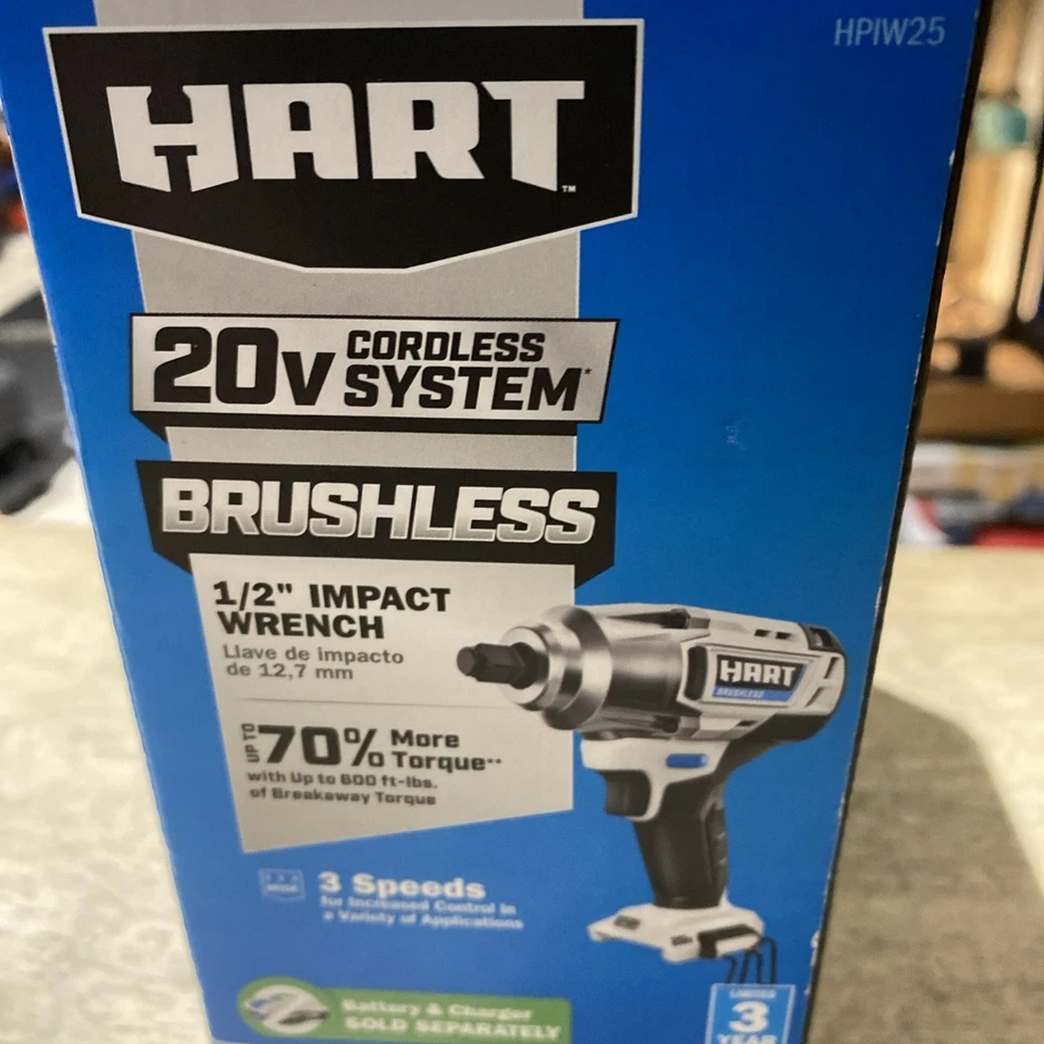 HART HPIW25 20V Brushless 1/2-inch 1/2" Impact Wrench ( Tool Only ) - Image 3 of 4