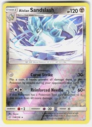 Alolan Sandslash 138/236 Reverse Holo Rare SM Cosmic Eclipse