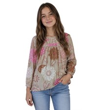 GapKids Girl s Casual Boho Flowered Lined Top Girl s Size 14-16 XXL