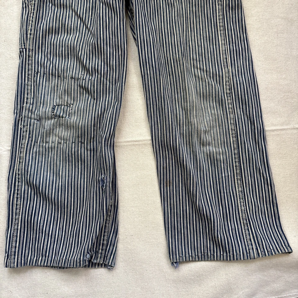 Mono Big Mac Penneys de colección años 40 para niños/niños años 40 denim a rayas de nogal 26x20 Foto 2 de 4