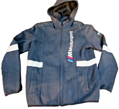 PUMA BMW M MOTORSPORT FULL ZIPPERED HOODIE TRACK JACKET MEN'S SIZE S SUPER NICE!