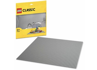 LEGO 11024 Classic Grey Baseplate, 48x48 Stud Building Base, Build and Display B
