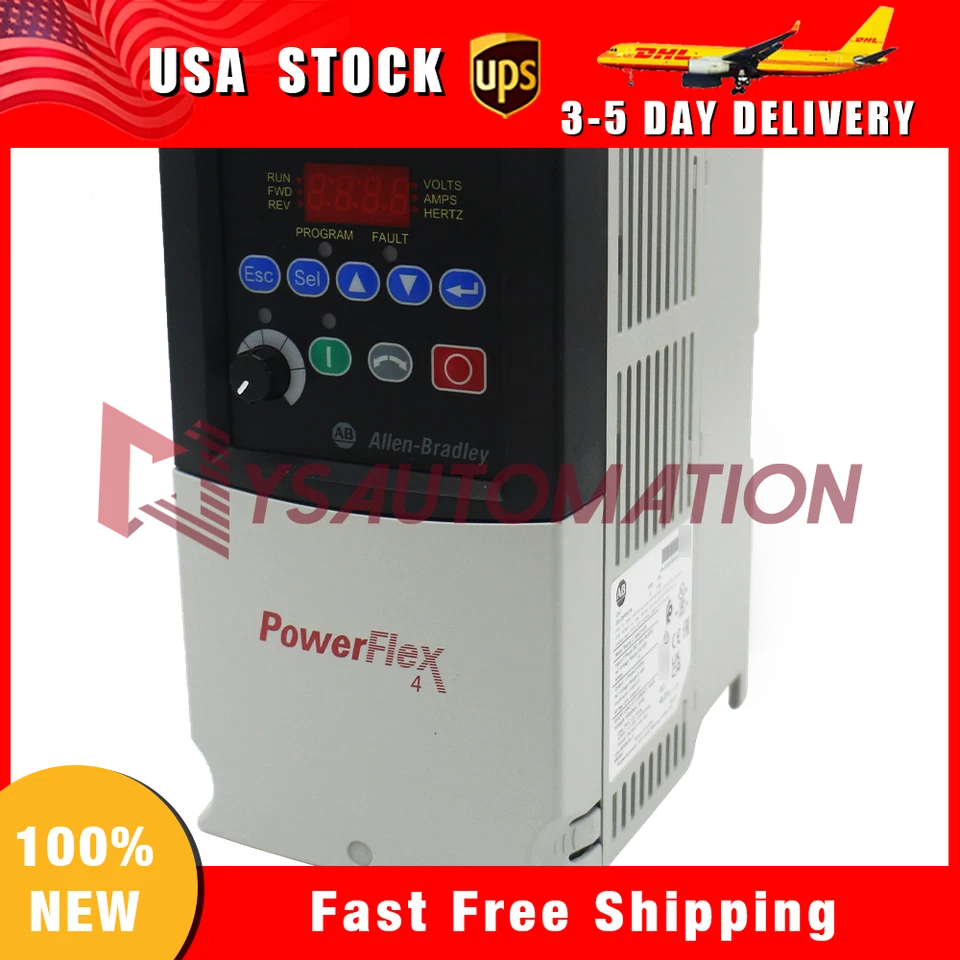 NEW Allen Bradley 22A-D6P0N104 PowerFlex 4 2.2 kW 3 Hp AC Drive Factory Sealed - Image 3 of 4