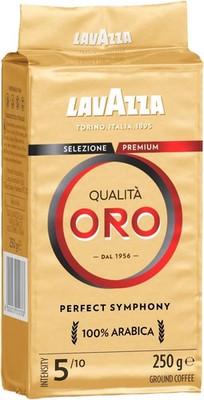 LAVAZZA QUALITA ORO ARABICA GROUND COFFEE, 250GMS(VACUUM PACK)