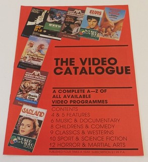 The Video Catalogue Pre Cert Brochure VHS Advertising Excellent Rare