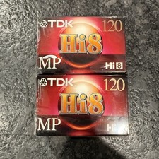 TDK Hi8 120 MP Video Cassette Tape 6-Pack P6-120H8MP Camcorder Videotape SEALED