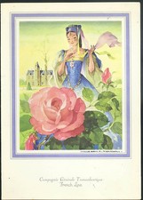 French Line S S France Dinner Menu Boston Cruise 1/12 1973