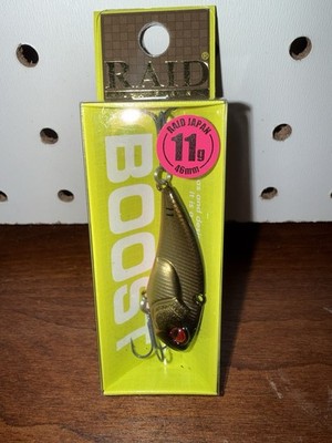 RAID JAPAN LEVEL VIB BOOST 11g KINKURO Gold Black Red Vibration Lure 46mm