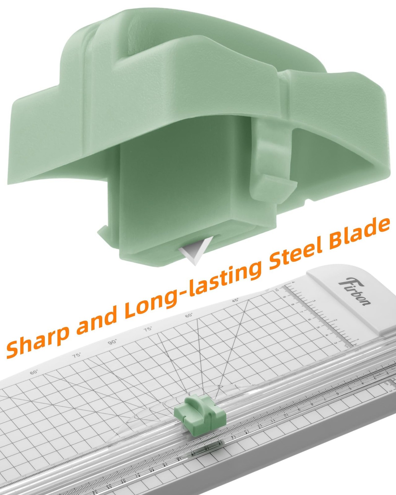 Firbon 5 Piece Morandi Refill Blades for Paper Cutter, Spring-Loaded Safeguar...