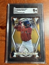 Ceddane Rafaela 2022 Bowman Chrome Invicta Gold /50 SGC 9 #BI-23 