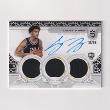 2023-24 Topps Royalty Superior Jersey AUTO #SJS-CJ Colby Jones RC Rookie SN /99