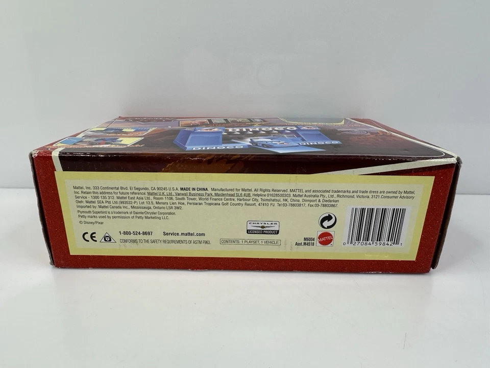 Rare Vintage Disney Cars Mini Adventures Dinoco Garage Playset The King - Image 4 of 4