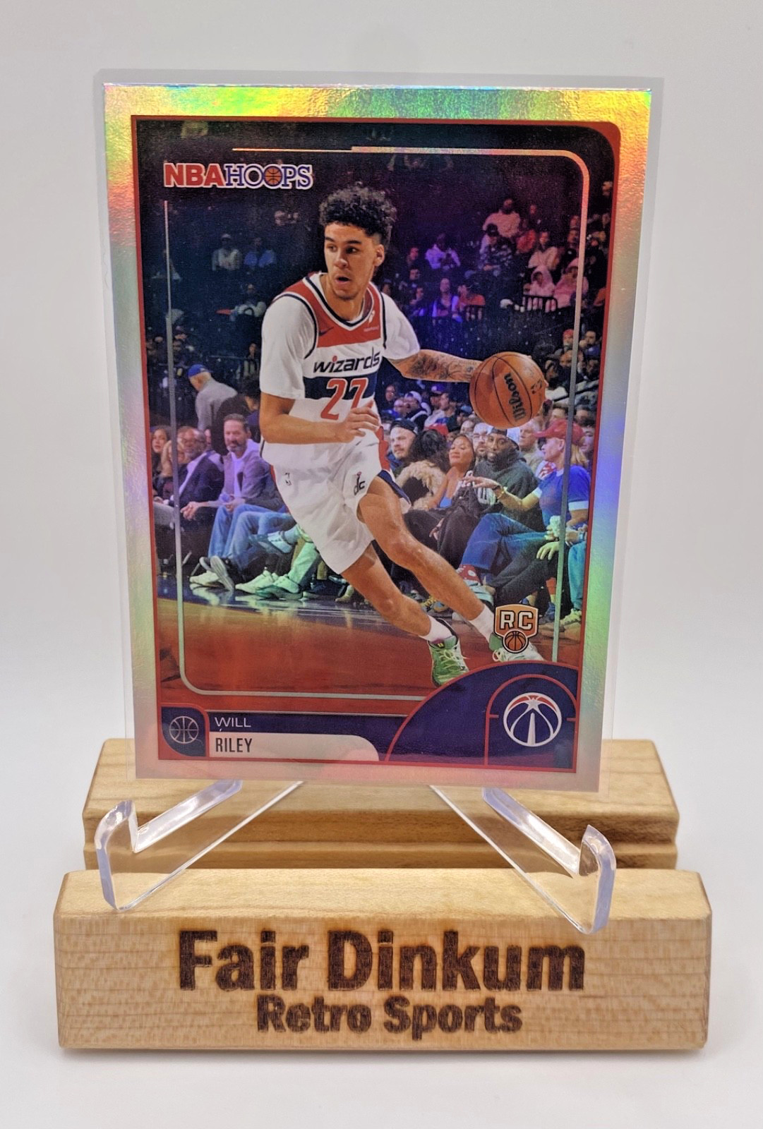 2025-26 Topps NBA Hoops Will Riley #74 Rookie Washington Wizards RC