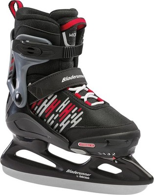 Bladerunner Micro Adjustable Rec Ice Skates - Boy's 2-5, BLACK/WHITE 