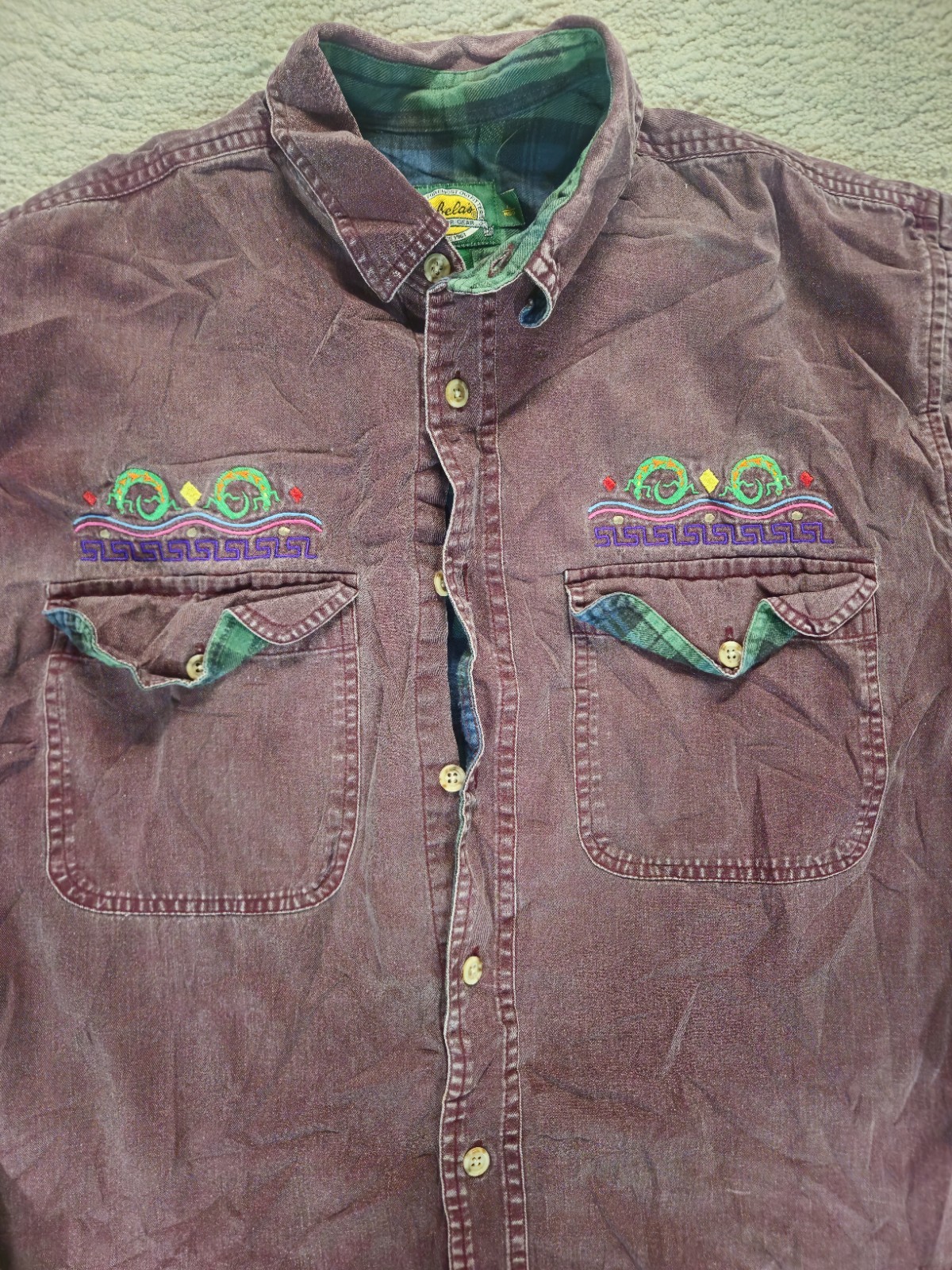 Vintage Cabelas Roughneck Canvas SIZE L Shirt Jacket Flannel Shirt Lined image 3