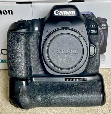 Canon EOS 80D 24.2 MP Digital SLR Camera - Black (Body Only) + All Accessories 