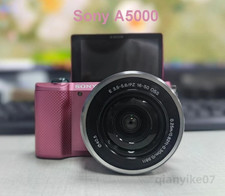 Sony Alpha a5000 20.1MP APS-C Pink Mirrorless Digital Camera with 16-50mm Lens