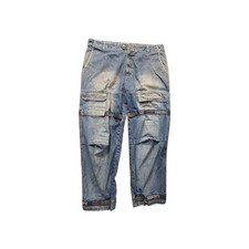 Vintage Marithe Francois Girbaud Men s Multi Logo Straps Baggy Jeans Size 42M