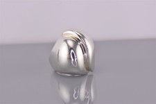 Sterling Silver 24mm Puffy Swirled Wavy Domed Statement Band Ring 11g 925 Sz: 7