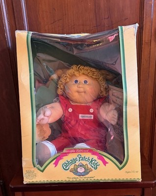Vintage Coleco Cabbage Patch Kids Doll Original Box.