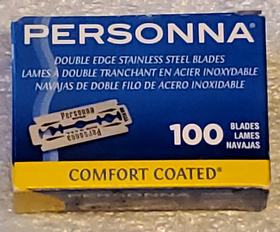 PERSONNA Barber Comfort Coated Double Edge Safety Razor Blades Made in USA