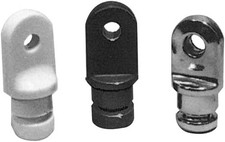 TAYLOR MADE INTERNAL EYE END 7/8 BLACK NYLON PAIR