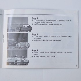 Rad Racer Nintendo NES solo manuale istruzioni