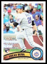 2011 Topps #129 Lucas Duda RC Rookie Card New York Mets. rookie card picture