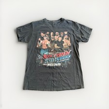 WWE Live Raw Smackdown Road to Wrestlemania 2015 Black T-Shirt WWF Size M