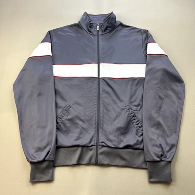 Vintage Nike Track Jacket Adult XL Gray Full Zip Swoosh Logo Sportswear Athletic