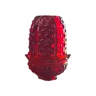 ❤️ Vintage Ruby Red Hobnail Glass Fairy Lamp ❤️