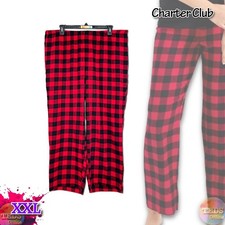 NWT Charter Club Women's XXL Flannel Pajama Pants Pants Only Buffalo Check