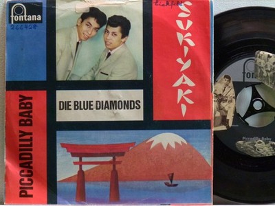 Die Blue Diamonds -Sukiyaki / Piccadilly Baby  D-1963  Philips 266 428  wocl.