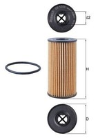Knecht ÖLfilter OX 1308D FüR Dacia Passend FüR Fiat MERCEDES-BENZ Renault