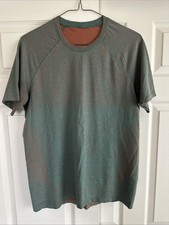 Lululemon Metal Vent Tech Green Performance Stretch T-Shirt Training Men’s Large