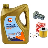 MotoröL Filter Set 5W-30 4 Liter + ÖLablassschraube FüR BMW 3Er 318I 316I E30