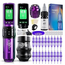 Mast Tattoo Fold Pro Wireless Tattoo Pen, Mcore-C3 Rotary, 2.4-4.2mm Stroke