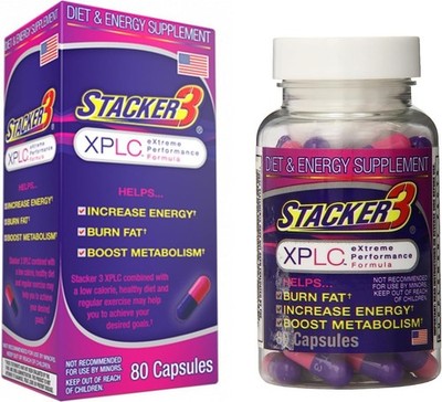 Stacker 3 XPLC 80ct Xtreme Fat Burner New/Factory Sealed Free Fast Ship