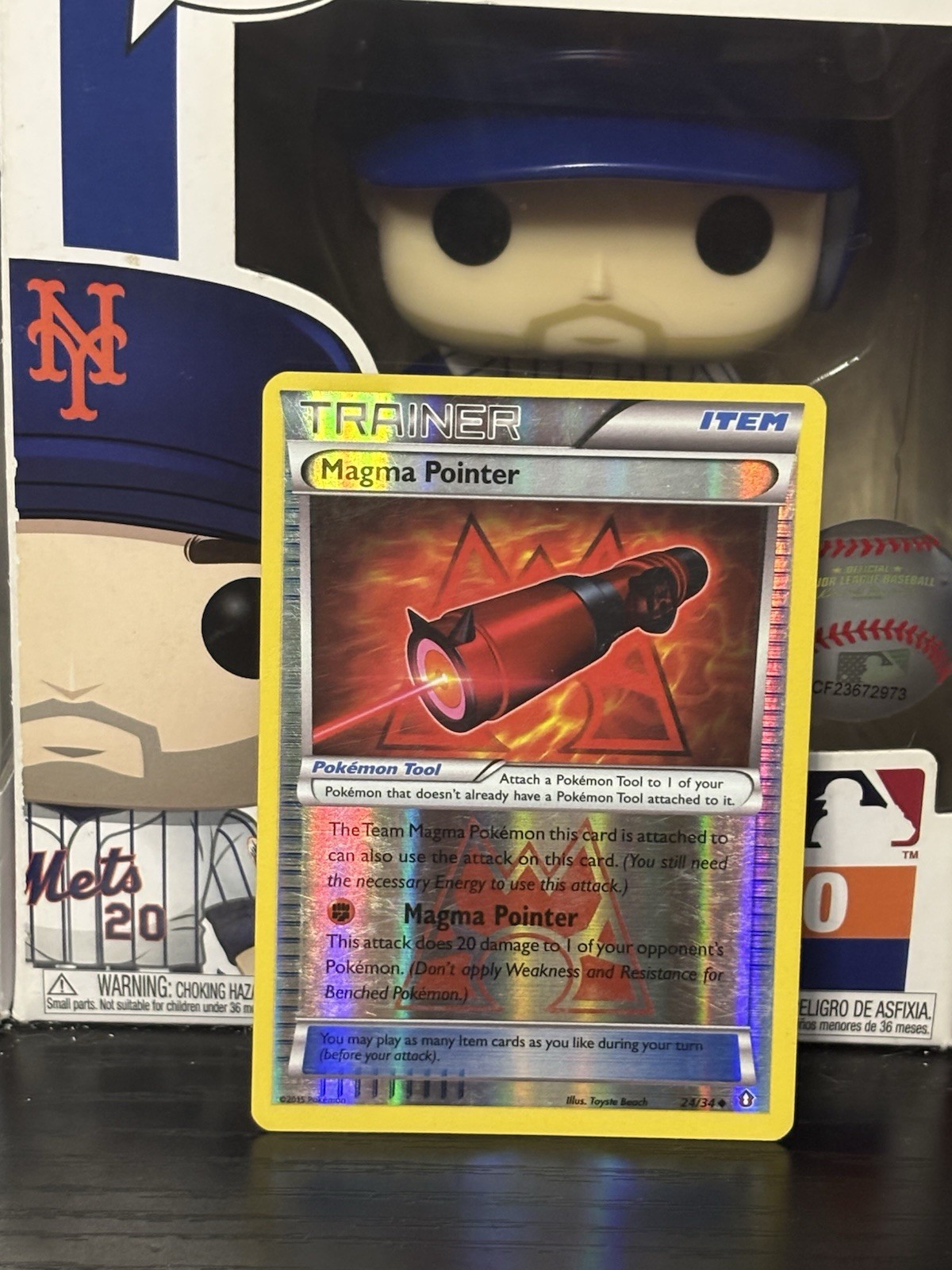 Pokemon TCG Double Crisis - Trainer Magma Pointer #24/34 - Reverse Holo Card