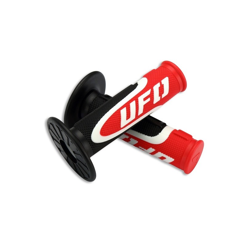 Revêtements UFO Axiom noir rouge blanc en caoutchouc double densité