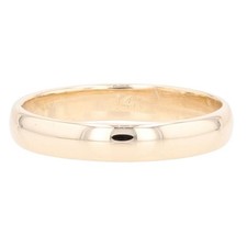 3.4mm Polished Classic Wedding Band Ring 14k Yellow Gold 2.55 Grams Size 7