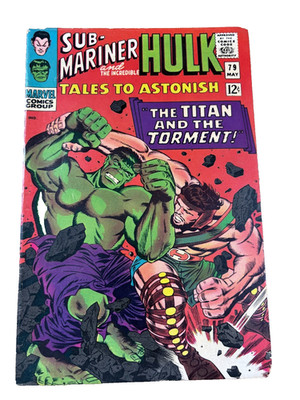 Tales to Astonish #79 (1966) Hulk vs Hercules Kirby Cover Silver Age VG