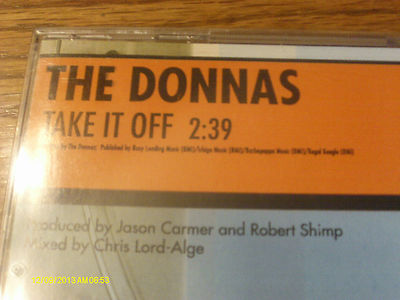 The Donnas Take It Off CD Single 2002 | eBay