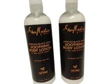 Shea Moisture African Black Soap SOOTHING BODY LOTION, 13oz, Lot of 2