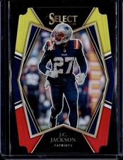 2021 Panini Select Premier Level J.C. JACKSON Red Yellow Die Cut Prizm #124
