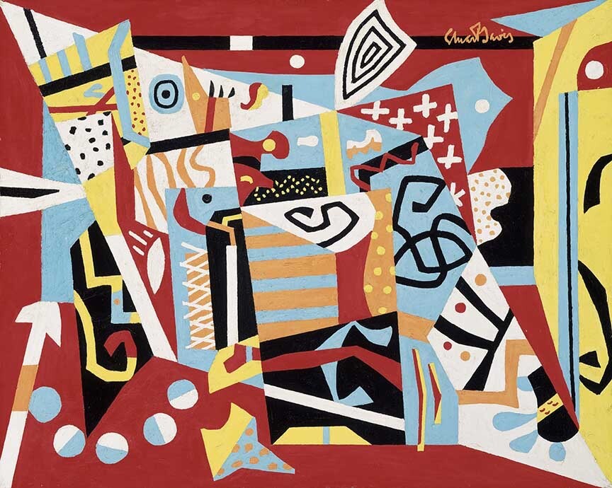 Stuart Davis  作品集 [貴重] Hot Still-Scape for Six Colors : Stuart Davis : Archival