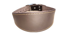 Collar De Cuero Negro Para Galgo O Lurcher: Ajustable Talla 13 A 17 Pulgadas | LEADTHEWAY | Resistente Y Elegante