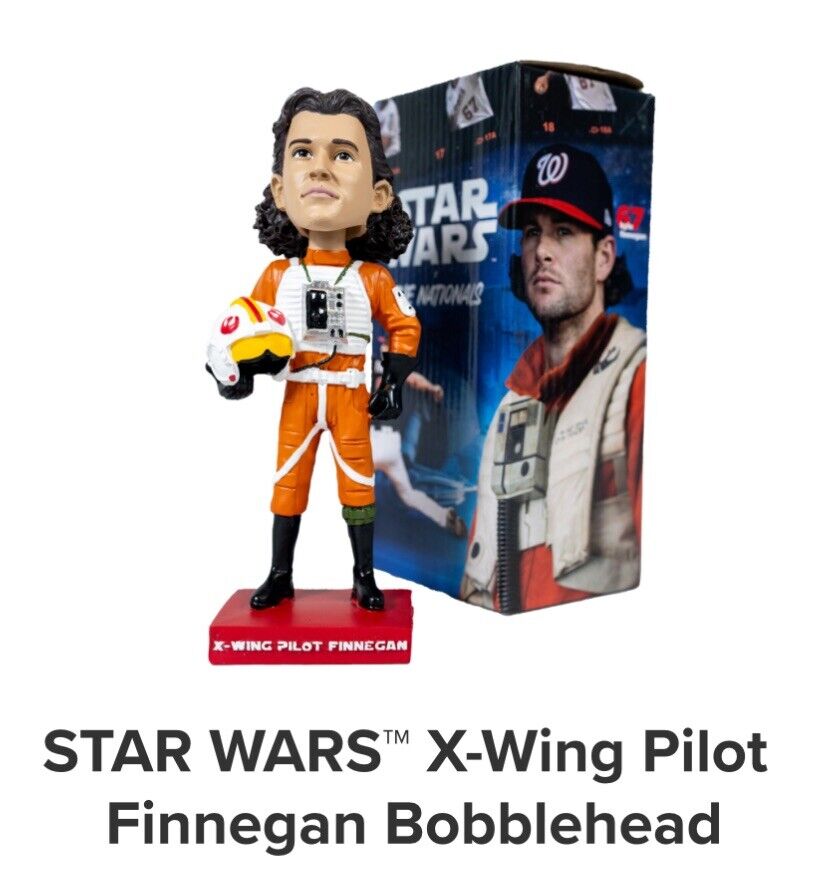 Washington Nationals Kyle Finnegan Star Wars X-Wing Pilot SGA Bobblehead 5/4/24